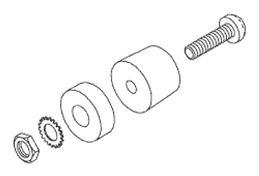 Foot, Front Rubber Assembly Amsco Eagle 10 Autoclave Part:AMF166
