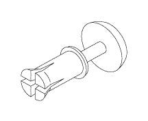 Rivet,  .250" dia.x .220" lg, NX Sterrad Sterilizer Part: RXR064