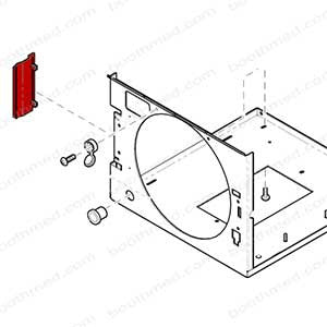 Booth Medical - Cover, Hinge Cover  Midmark M9/M11 Autoclave Part: 053-1277-00
