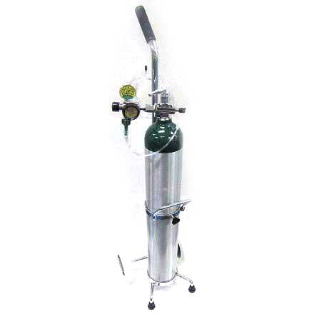 Mada E Oxygen Kit-Adjustable 2-15 LPM Flow Regulator-Cart-1630A-15E