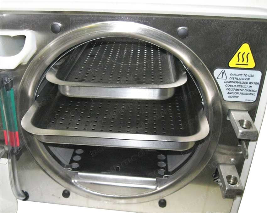 Sterilizers  - Midmark M11-022 Series Refurbished Autoclave - Door Open With Trays