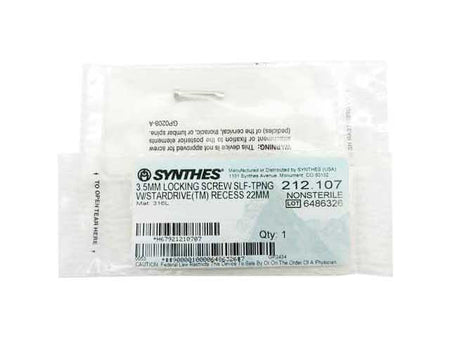    Synthes 3.5mm Self Tapping Locking Screw - 212.107