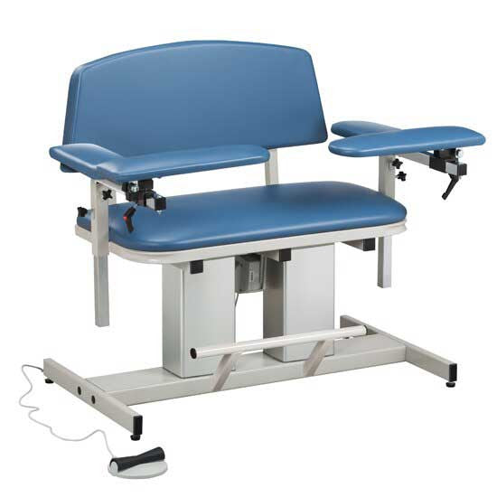 Clinton Bariatric Power Blood Drawing Chair - 850 lbs Capacity