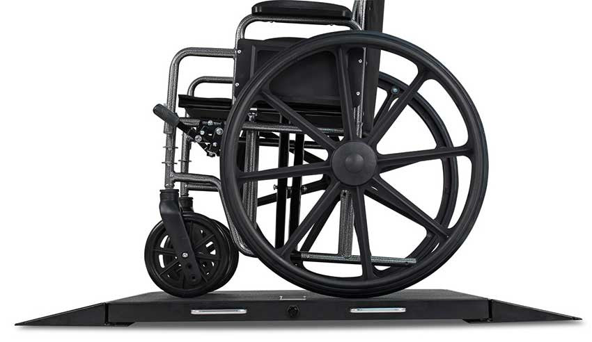 Detecto 6400 Portable Wheelchair Scale  - With Chair - Low Profile