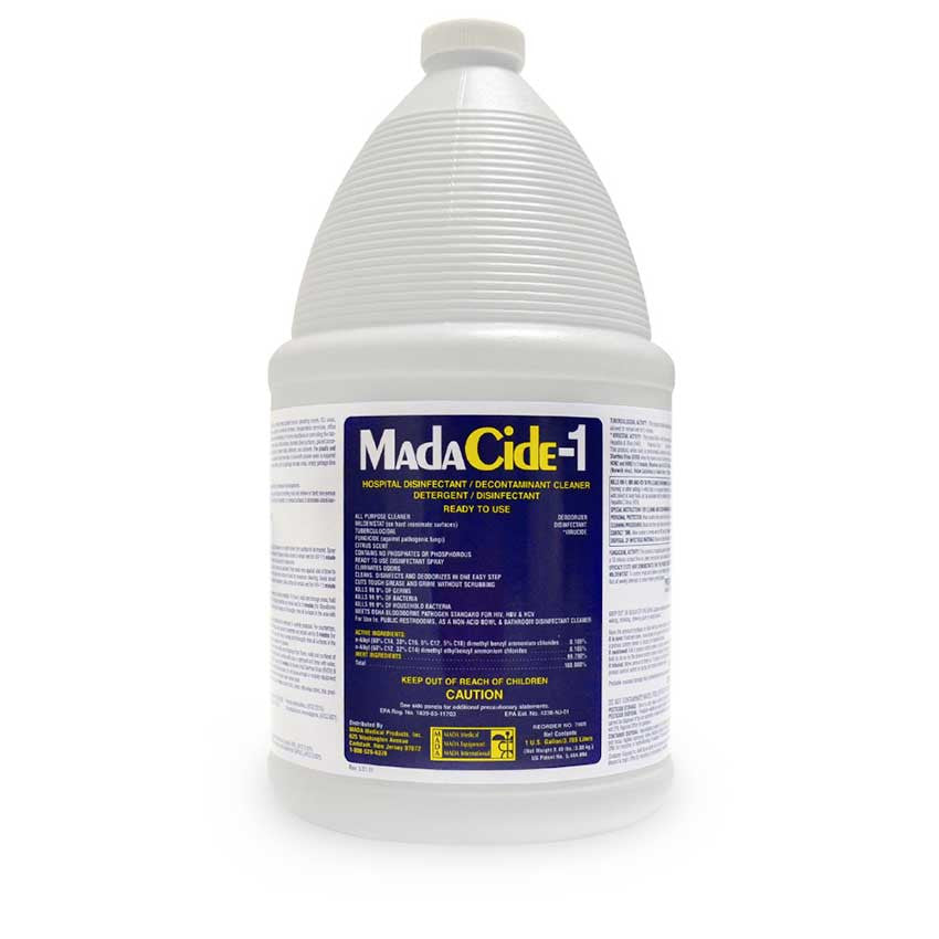    MadaCide-1 Broad Spectrum Multipurpose Disinfectant (4 Gallons/Case) - 7009