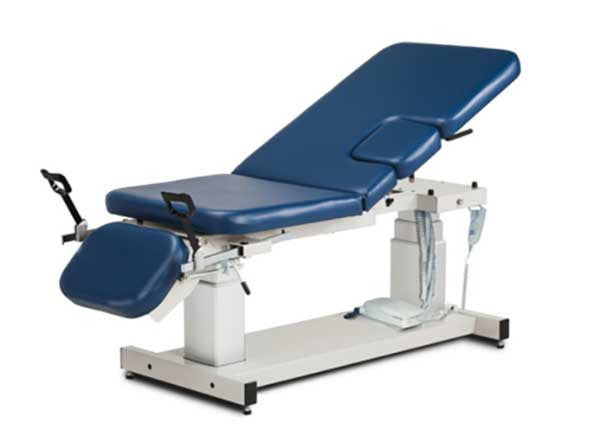 Clinton Ultrasound Table W/ Stirrups and Drop Window Part: 80079