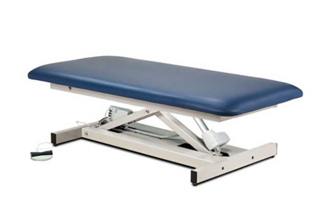 Clinton Open Base, Extra Wide, Bariatric, Straight Top Power Table SKU#: 84100-34