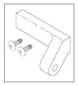 Hinge (Access Panel) Rear Left  For Isolette C2000 Infant Incubator & Warmer - AIH149