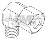Adaptor, 90 Degree Elbow For Amsco/Steris Part: 006750-044/AMF117
