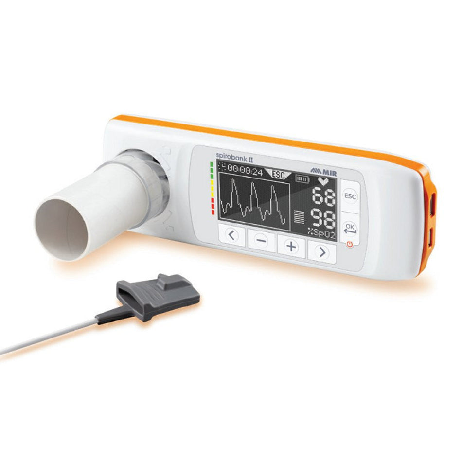    MIR Spirobank II Advanced Plus with Oximetry, Portable Spirometer - 911025