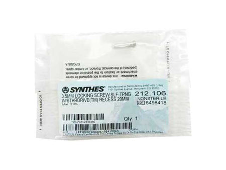    Synthes 3.5mm Self Tapping Locking Screw - 212.106