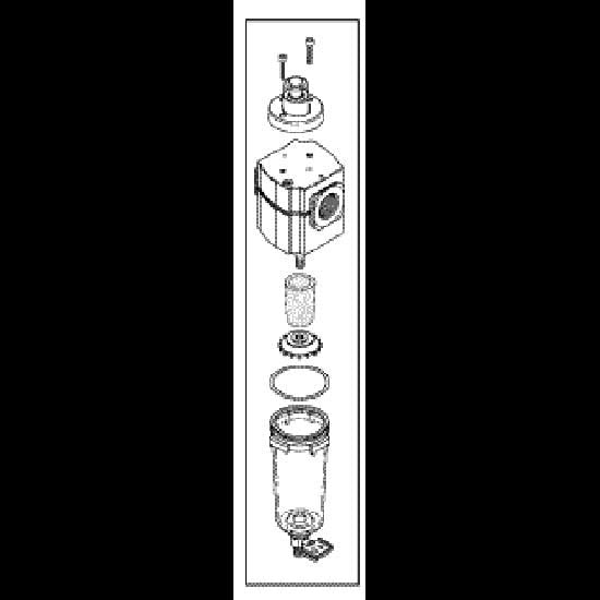 Filter, Particle Assembly For Dental Compressor Part: 86197/CMA084