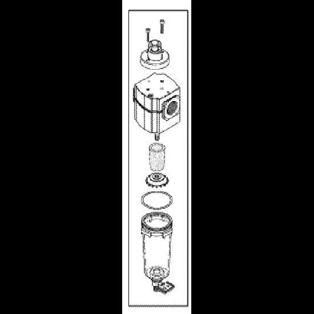 Filter, Particle Assembly For Dental Compressor Part: 86197/CMA084