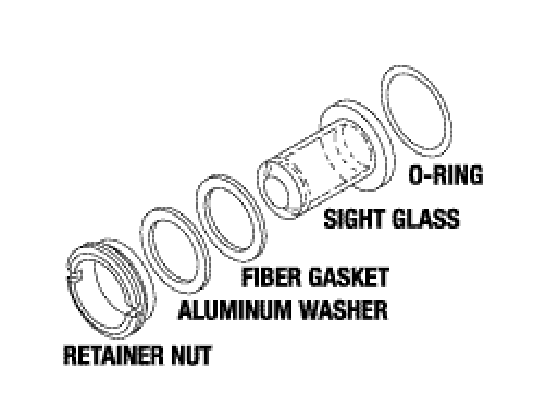 Sight Glass Kit For Dental Compressor- CMK097 (OEM No: 60100)