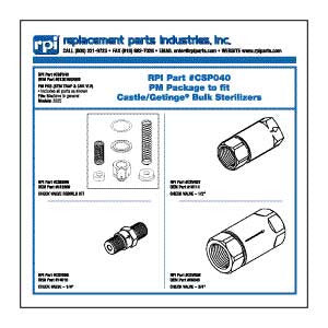 PM PKG, Steam Trap/Check Valve Getinge/Castle Part:61301602092/CSP040