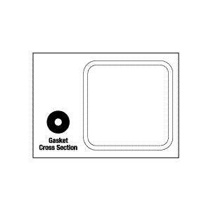 Gasket, Door (16" x 16") Getinge/Castle Sterilizer Part: 58397/CSG002