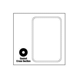 Gasket, Door 24" x 36" Castle Bulk Sterilizer/Washer Part:40441/CSG003