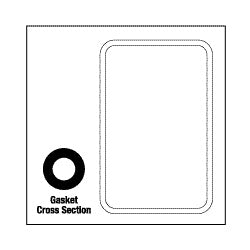 Gasket, Door MC3600 Getinge/Castle Sterilizer Part:536651/CSG032