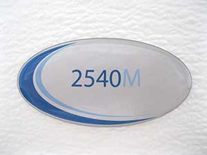 Label, Blue Oval Tuttnauer 2540MK Autoclave Part: LAB048-0296