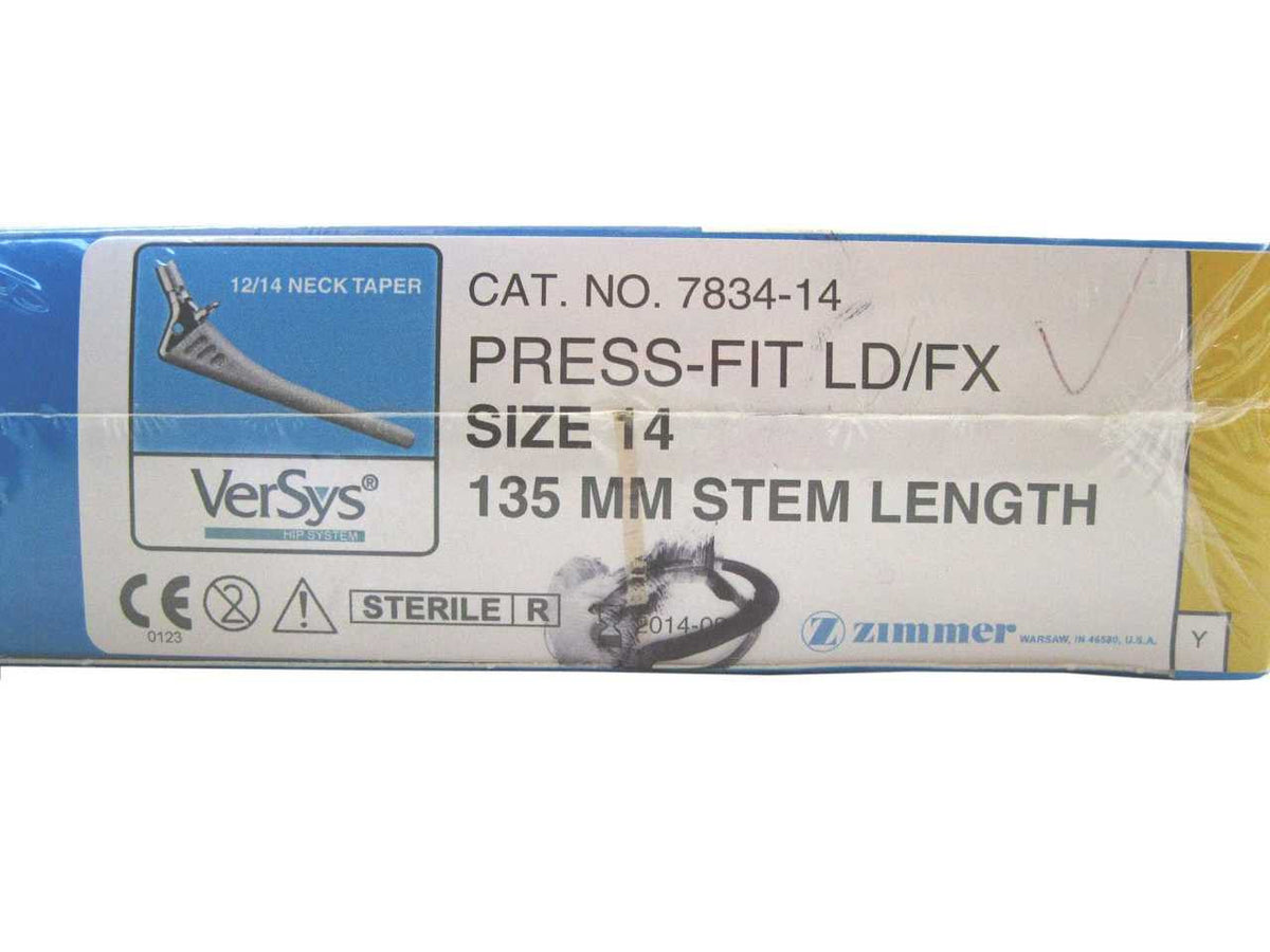    Versys Hip System, Femoral Stem, Press Fit LD/FX, Size 14 - 7834-14