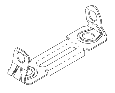    Midmark Ritter - Capacitor Mounting Bracket (OEM Part No: 015-0412-00)