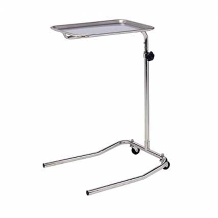 Single Pole, Stainless Steel Mayo Instrument Stand - M23