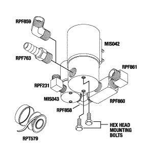 Manifold, Fill Vent - Midmark-Ritter Autoclave Part: MIK202