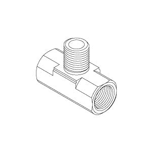 Tee, Male Branch Midmark M9/M11 Autoclave Part: 014-0224-00/RPF860