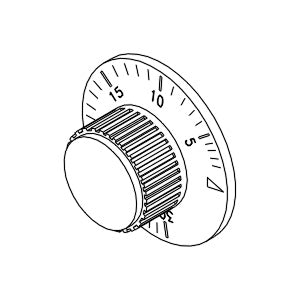 Knob, Timer  Midmark-Ritter M7 Autoclave Part: H98062/RCK092