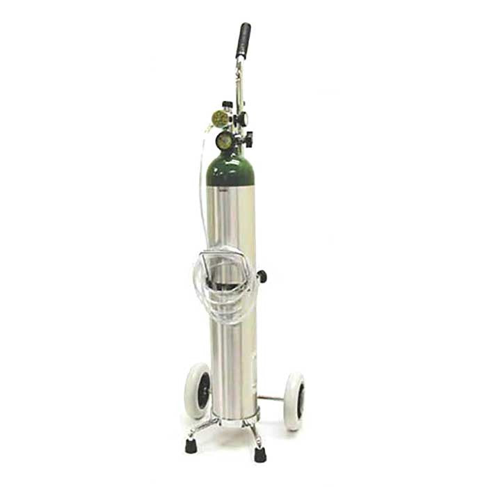 Mada E Oxygen Kit-Adjustable 2-15 LPM Flow Regulator-Cart-1630M-15E