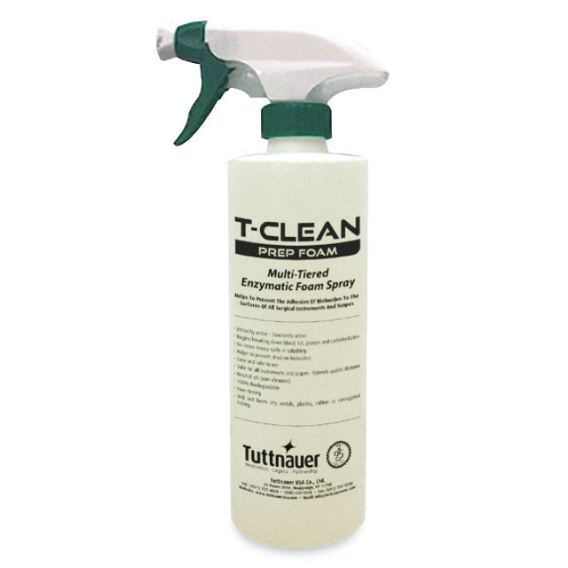 T-Clean Prep Multi-Tiered Enzymatic Foam Spray 500 ml with sprayer