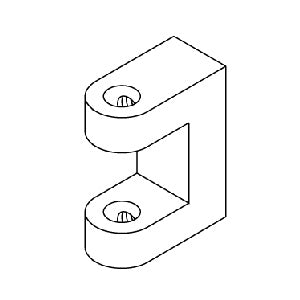 Block, Door Hinge Pelton Crane OCR Part: 004351/PCH164