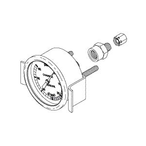 Gauge, Pressure Pelton Crane Autoclave Part: 3336356/PCG040