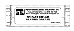 Bearing Grease For Stryker Cast Cutter, 5/pkg. - RPL680