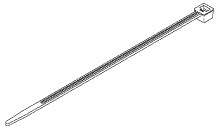    Midmark Ritter - Cable Tie, 12" Black (Part No: RPT375)