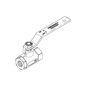 Valve, Ball (1/4") Amsco/Steris Bulk Sterilizer Part: 93918-212/AMV205