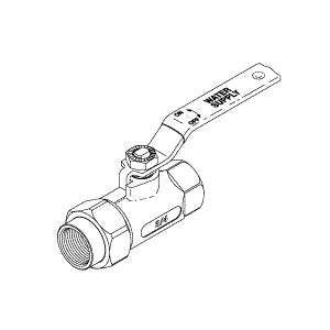 Valve, Ball (3/4") Amsco/Steris Bulk Sterilizer Part: 93918-066/AMV206