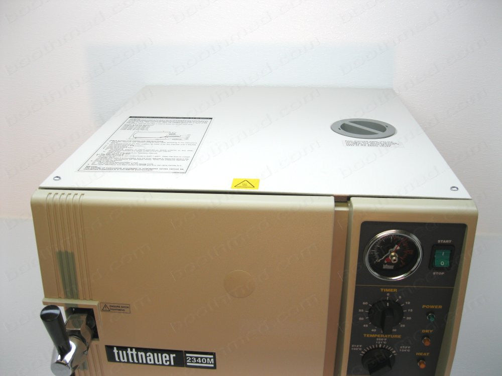    Tuttnauer 2340M Classic Manual Autoclave - Never Used