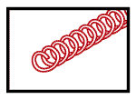 Spiral Insert (Red 3/8" Od) - D106053