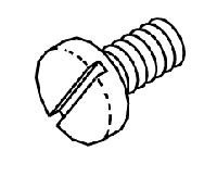 Black Cover Screw  - 1539936