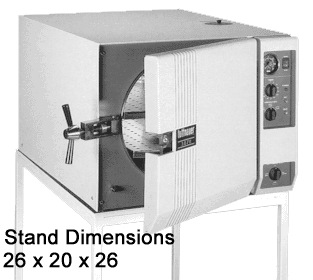 Tuttnauer Labortatory  Sterilizer - 15" dia x 20" deep with stand  New - Z-TUT-3850M-N