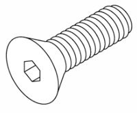 Flat Head Hex Socket Cap Screw  - 3324170 / 090713