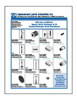 Spare Parts Package - 61301602510