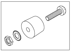 Rear-Rubber Foot Assembly  - D100459