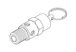 safety valve (125 psi) for  air techniques