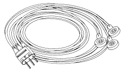 3-LEAD TELEMETRY CABLE for HEWLETT PACKARD78100A Transmitter