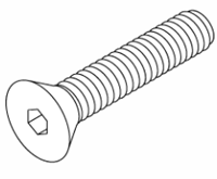 Flat Head Hex Socket Cap Screw  - 3323115 / 090191