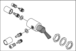 2 Way Momentary Toggle Valve (Black) - 33-0034-01