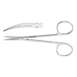 Scissors, 4-1/2" Iris, Curved, Fine, Meisterhand SKU:MH5-306